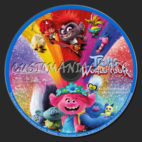 Trolls: World Tour blu-ray label