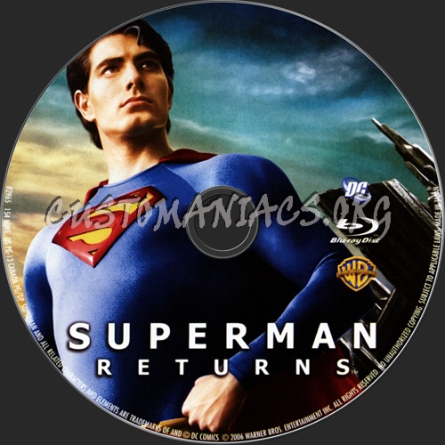 Superman Returns blu-ray label