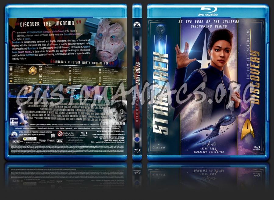 Star Trek Discovery Season 1 blu-ray cover