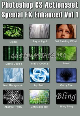 Resource - Photoshop CS Actionsset Special FX Enhanced Vol.1 