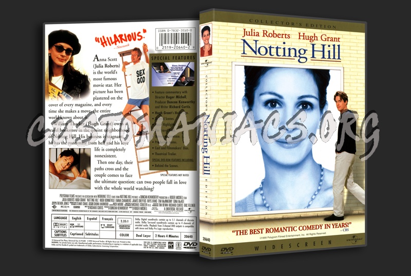 Notting Hill dvd cover