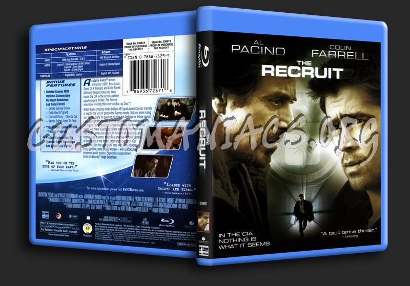 The Recruit blu-ray cover