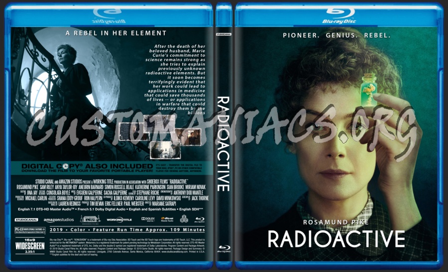 Radioactive blu-ray cover