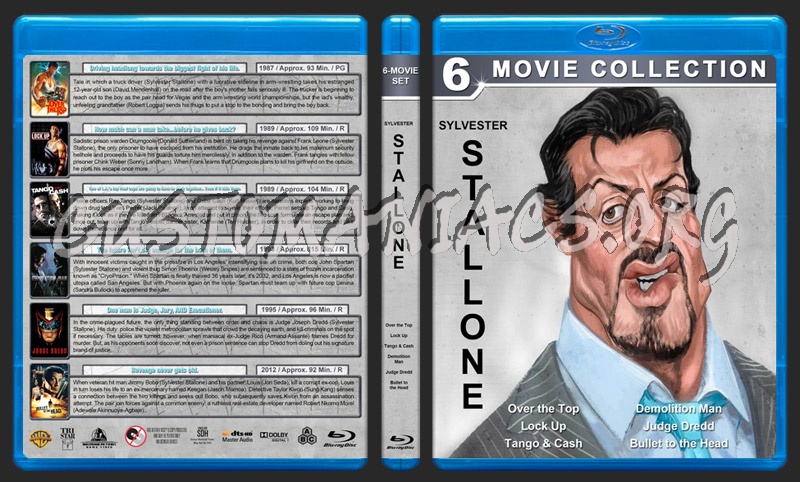 Sylvester Stallone Collection blu-ray cover