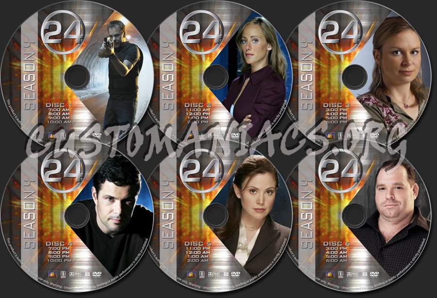 24 - Season 4 dvd label