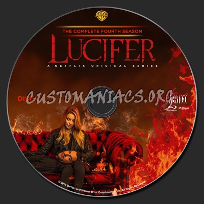 Lucifer Season 4 blu-ray label