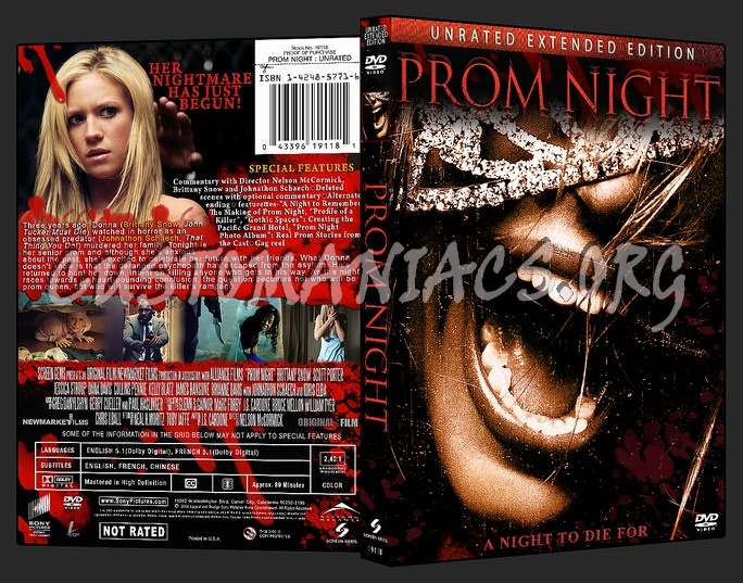 Prom Night : Unrated dvd cover