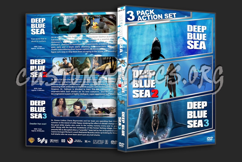 Deep Blue Sea Triple Feature dvd cover