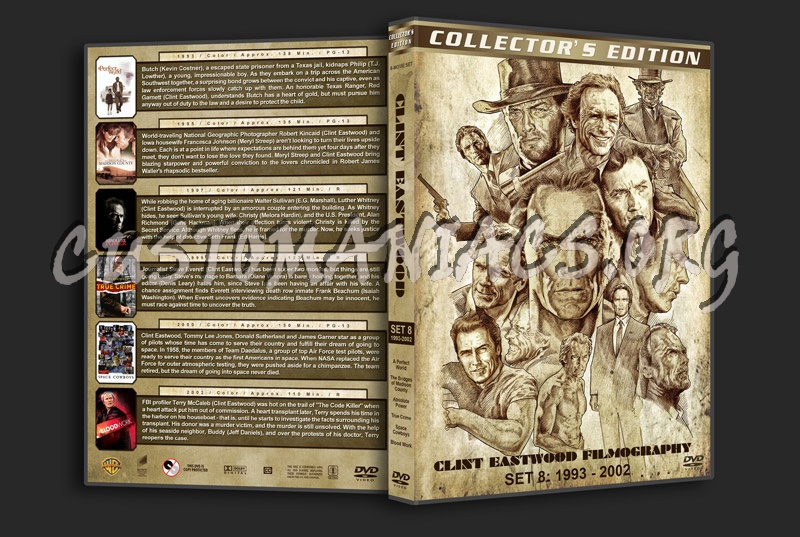Clint Eastwood Filmography - Set 8 (1993-2002) dvd cover