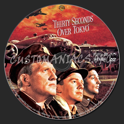 Thirty Seconds Over Tokyo dvd label