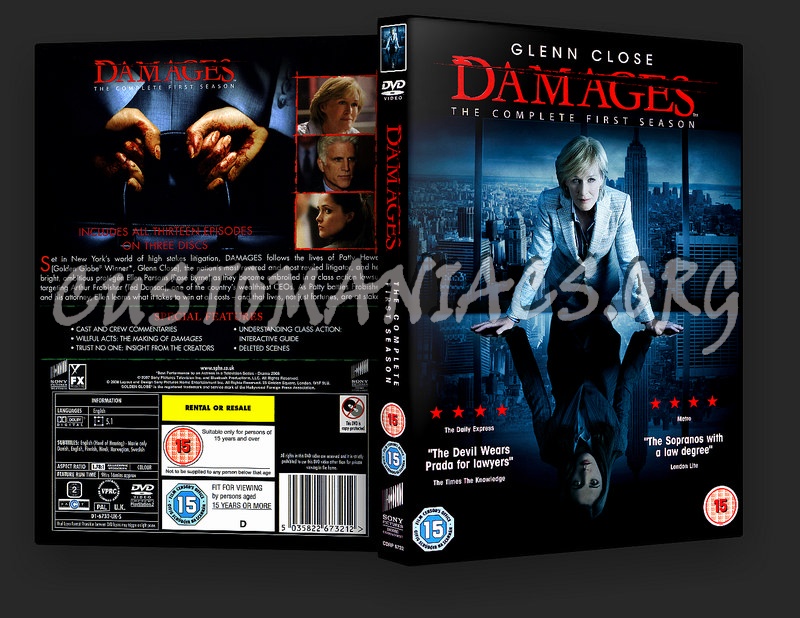 Damages Season 1 dvd cover