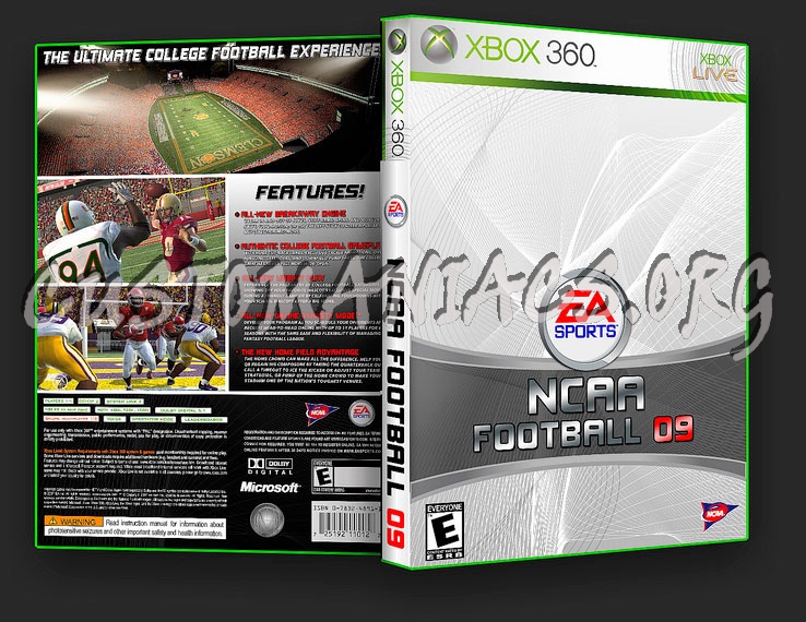 NCAA Football 09 dvd cover