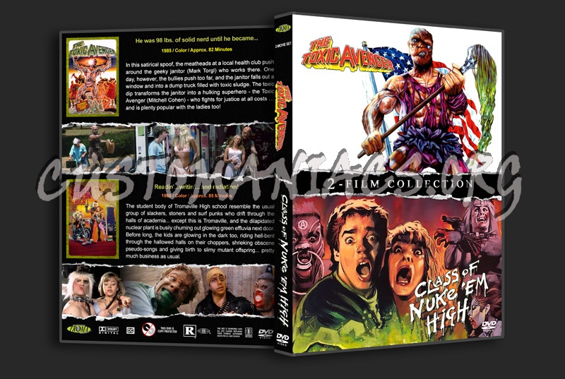 The Toxic Avenger / The Class of Nuke Em High Double Feature dvd cover