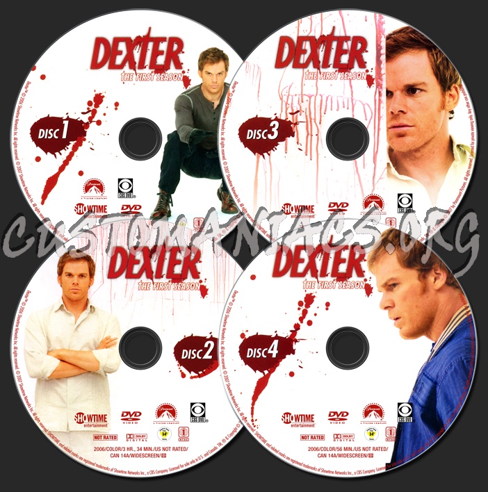 Dexter Season 1 dvd label