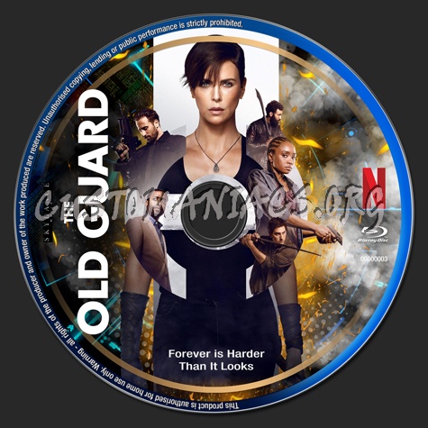 The Old Guard (2020) - Netflix Collection blu-ray label