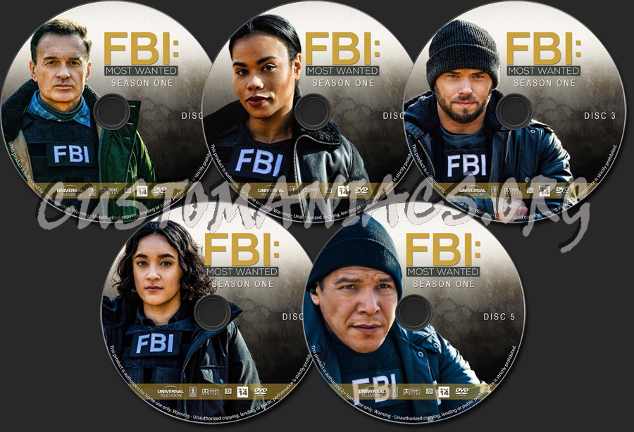 FBI: Most Wanted - Season 1 dvd label