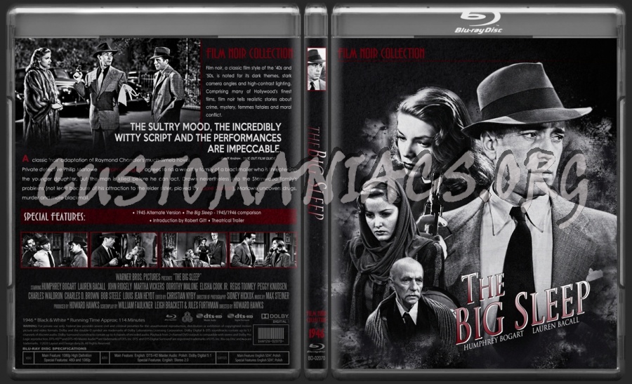 The Big Sleep (1946) - Film Noir Collection by dany26 blu-ray cover