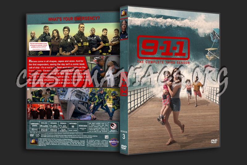 9-1-1 - Season 3 dvd cover