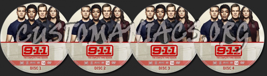 9-1-1 - Season 3 dvd label