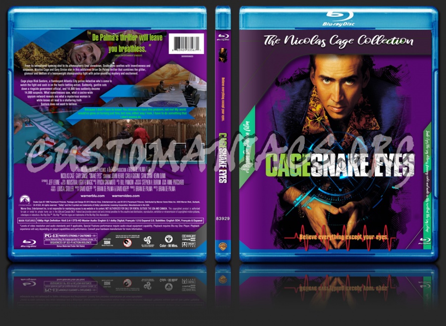 Snake Eyes (1998) blu-ray cover