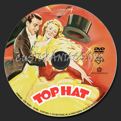 Top Hat dvd label