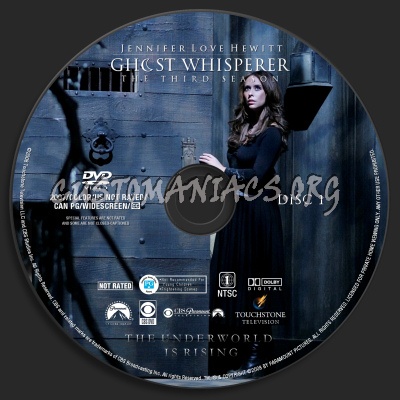 Ghost Whisperer Season Three dvd label