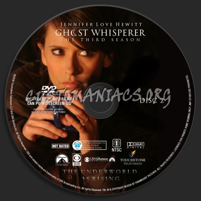 Ghost Whisperer Season Three dvd label