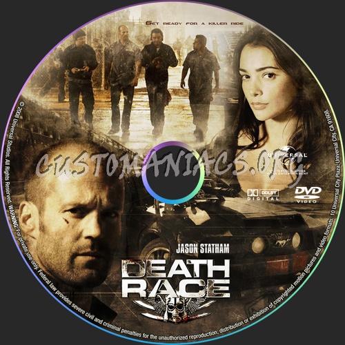 Death Race dvd label