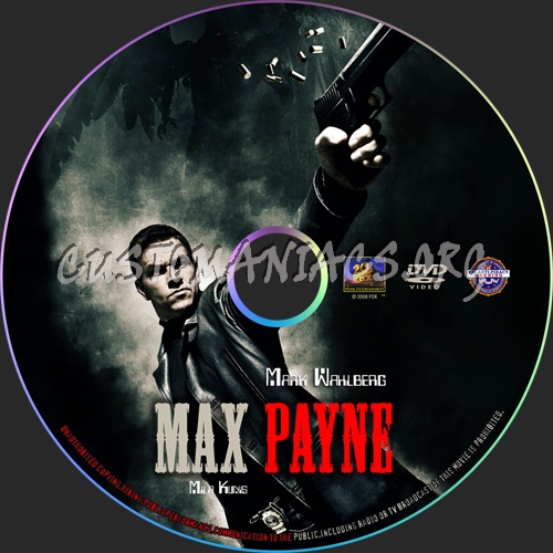 Max Payne dvd label