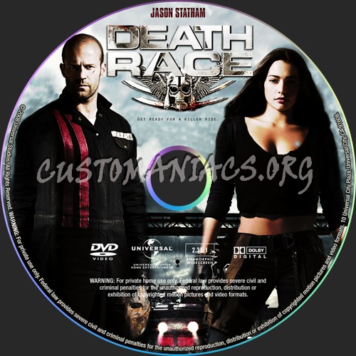 Death Race dvd label