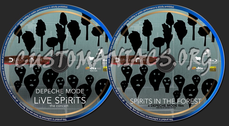 Depeche Mode: Spirits in the Forest (2019) blu-ray label