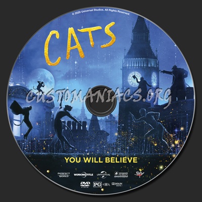 Cats 2019 dvd label