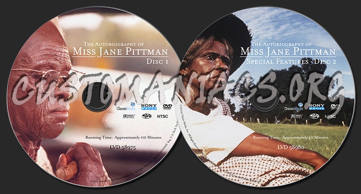 The Autobiography of Miss Jane Pittman dvd label