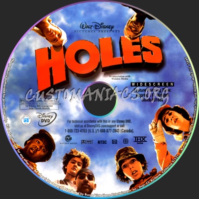 Holes dvd label