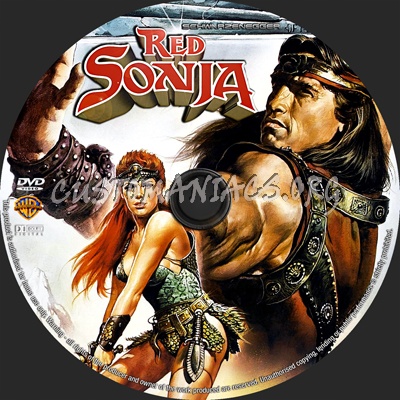 Red Sonja dvd label