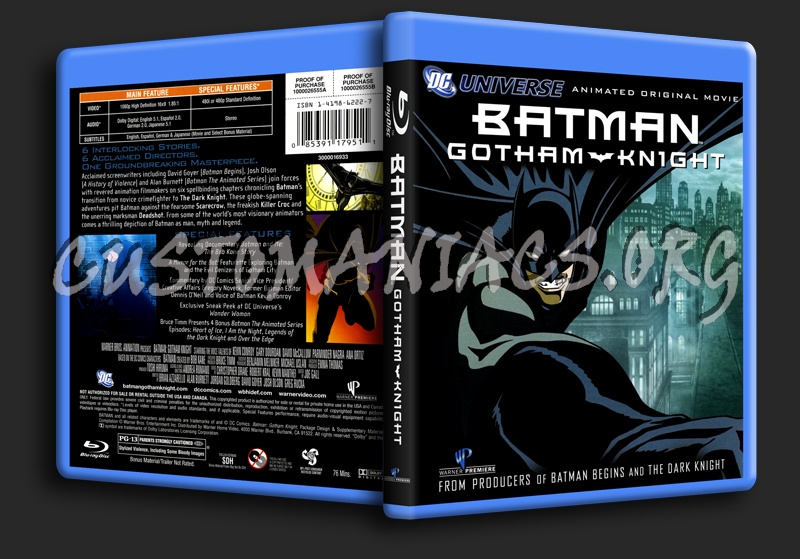 Batman: Gotham Knight blu-ray cover