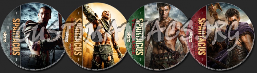 Spartacus Complete dvd label