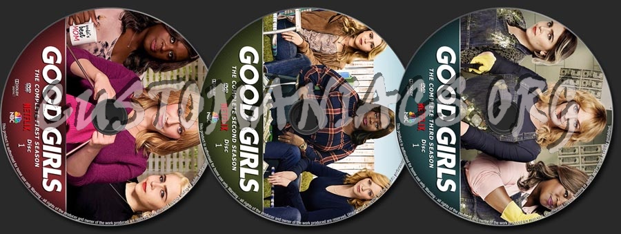 Good Girls Seasons 1-3 dvd label