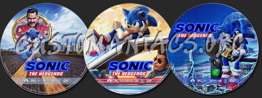 Sonic the Hedgehog dvd label