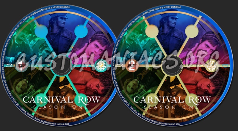 Carnival Row - Season 1 - Amazon Prime Labels blu-ray label