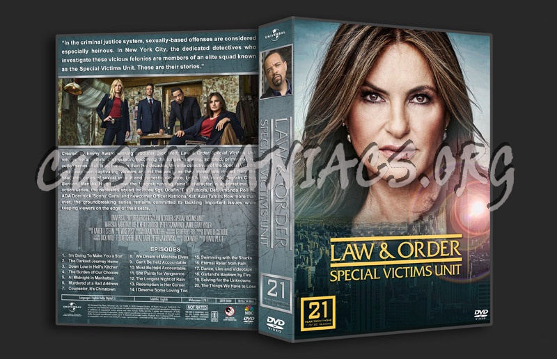 Law & Order: Special Victims Unit - Season 21 dvd cover