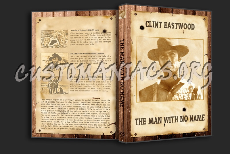 Clint Eastwood - The Man With No Name Collection dvd cover