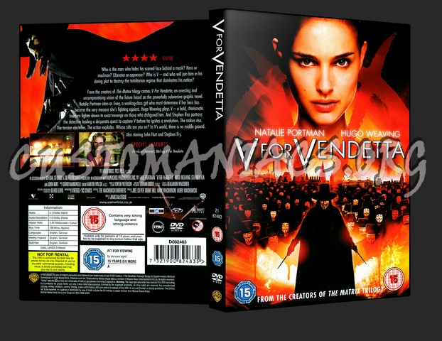 V For Vendetta dvd cover