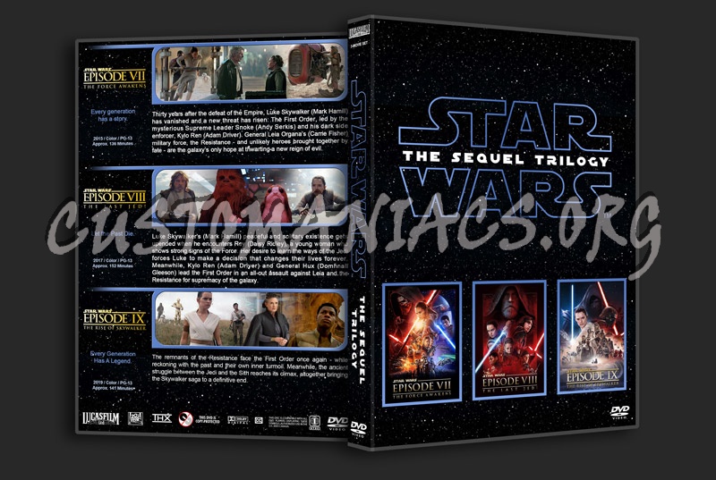 Star Wars - The Sequel Trilogy dvd cover
