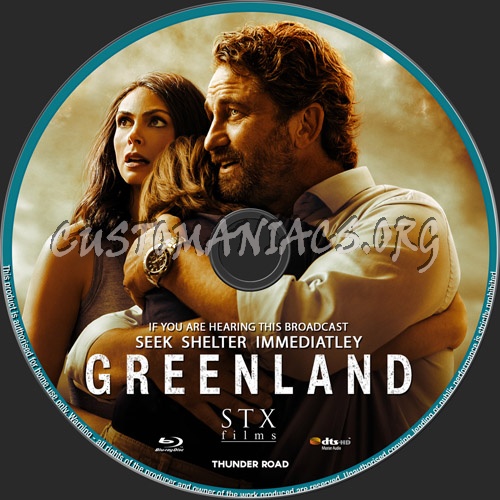 Greenland blu-ray label