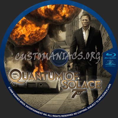 Quantum of Solace blu-ray label