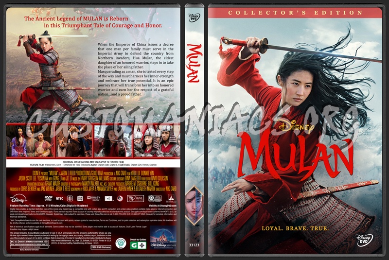 Mulan (2020) dvd cover