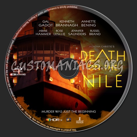 Death On The Nile (2020) 4K blu-ray label