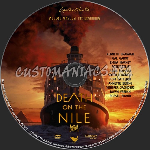 Death On The Nile 2020 dvd label