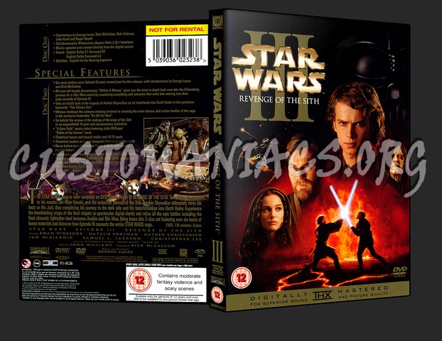 Star Wars III Revenge Of The Sith dvd cover